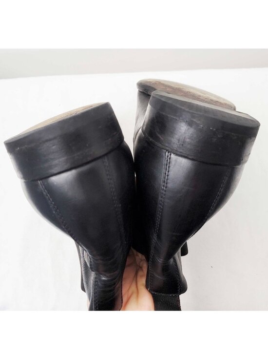 AVC by Adriana V. Campanile Men\'s Black Leather Chelsea Boots Shoes 44 US 10.5 main image 5